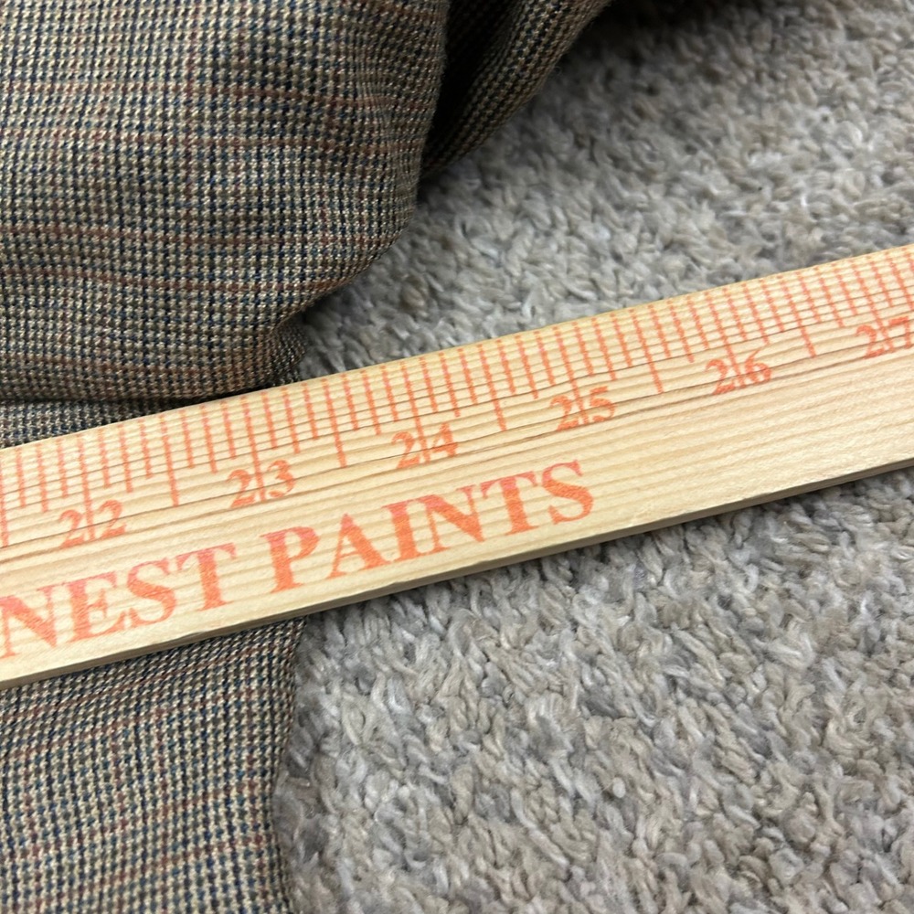 Lauren Ralph Lauren Blazer Sport Coat 44L Brown Silk Wool Micro Houndstooth - Picture 4 of 9